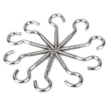Maxbell 20x10pcs Mini Eye Pins Screw Hook House Curtain Net Wire Hanging Hook 55x3.8mm