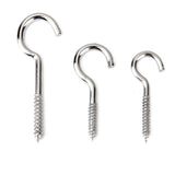 Maxbell 20x10pcs Mini Eye Pins Screw Hook House Curtain Net Wire Hanging Hook 55x3.8mm