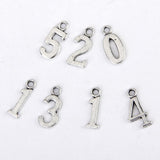 Maxbell 7xNumbers Alloy Pendant Charm