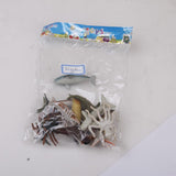 Maxbell Plastic PVC Marine Animals Model Kids Toy 12pcs Multi-color
