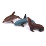 Maxbell Plastic PVC Marine Animals Model Kids Toy 12pcs Multi-color