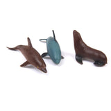 Maxbell Plastic PVC Marine Animals Model Kids Toy 12pcs Multi-color