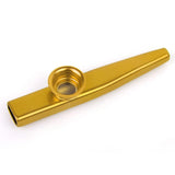 Maxbell Musical Instrument Aluminium Alloy Kazoo with Diaphragm-Golden