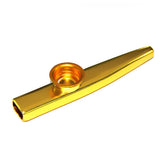 Maxbell Musical Instrument Aluminium Alloy Kazoo with Diaphragm-Golden