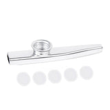 Maxbell 6xAluminium Alloy Kazoo with Diaphragm Silver