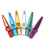 Maxbell Aluminium Alloy Kazoo with Diaphragm Golden+Aluminium Alloy Kazoo with Diaphragm Silver+Aluminium Alloy Kazoo with Diaphragm Blue