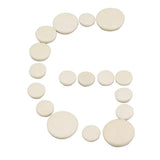 Maxbell 3xClarinet Pads Bb Key 17pcs Ivory