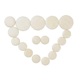 Maxbell 3xClarinet Pads Bb Key 17pcs Ivory
