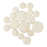 Maxbell 3xClarinet Pads Bb Key 17pcs Ivory