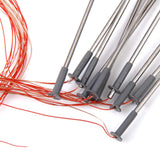 Maxbell 10Pcs Flaring Light Painted Model Cars w/ Wires Scale 1 to 100 EC100-3+Model LED Street Lamp Lights Single Head Train Layout Scenery 1:100 10pcs