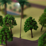 Maxbell 25xModel LED Street Lamp Lights Single Head Train Layout Scenery 1:100 10pcs