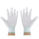 Maxbell 14x1 Pair Nylon Quilting Gloves for Machine Quilters Quilting Sewing M White