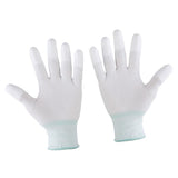 Maxbell 20x1 Pair Nylon Quilting Gloves for Machine Quilters Quilting Sewing M White