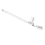 Maxbell 2x12 Cord Crimp End Caps Bail Tip Lobster Clasp Tail Extender Chain DIY Findings