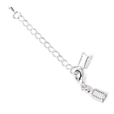 Maxbell 2x12 Cord Crimp End Caps Bail Tip Lobster Clasp Tail Extender Chain DIY Findings