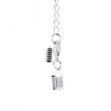 Maxbell 2x12 Cord Crimp End Caps Bail Tip Lobster Clasp Tail Extender Chain DIY Findings