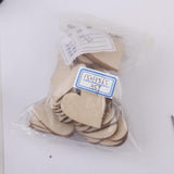 Maxbell 4xNatural Wood Heart Embellishments Weddings Decor Craft 40x3mm 50pcs
