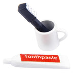 Maxbell 1/12 Dollhouse Miniature Bathroom Furniture Toothbrush Toothpaste Set
