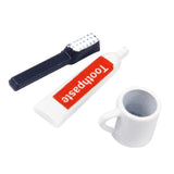 Maxbell 1/12 Dollhouse Miniature Bathroom Furniture Toothbrush Toothpaste Set