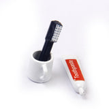 Maxbell 1/12 Dollhouse Miniature Bathroom Furniture Toothbrush Toothpaste Set