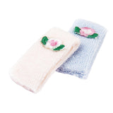 Maxbell 1/12 Dollhouse Miniature Bathroom Furniture Pink Blue Towels Set Accessory