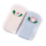 Maxbell 1/12 Dollhouse Miniature Bathroom Furniture Pink Blue Towels Set Accessory