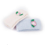 Maxbell 1/12 Dollhouse Miniature Bathroom Furniture Pink Blue Towels Set Accessory