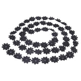 Flower Lace Trim DIY Sewing Applique 3 Yards 4.5cm Wide Black