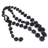 Flower Lace Trim DIY Sewing Applique 3 Yards 4.5cm Wide Black