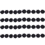 Flower Lace Trim DIY Sewing Applique 3 Yards 4.5cm Wide Black