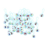 Maxbell 3xMini Rattles Baby Shower Favors Party Decor Gift Favor 50pcs Blue