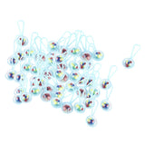 Maxbell 7xMini Rattles Baby Shower Favors Party Decor Gift Favor 50pcs Blue