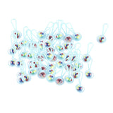 Maxbell 7xMini Rattles Baby Shower Favors Party Decor Gift Favor 50pcs Blue