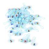 Maxbell 7xMini Rattles Baby Shower Favors Party Decor Gift Favor 50pcs Blue