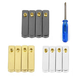 Maxbell GOLD METAL LION HEAD SHOELACE LOCK & 2PRS SCREW ON AGLET TIPS FOR YEEZY LEBRON