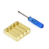 Maxbell 2x 2 PAIRS GOLD METAL AGLETS FOR YEEZY SHOE LACES TIPS DIY REPLACEMENT SCREW ON