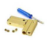 Maxbell 2x 2 PAIRS GOLD METAL AGLETS FOR YEEZY SHOE LACES TIPS DIY REPLACEMENT SCREW ON