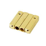 Maxbell 2x 2 PAIRS GOLD METAL AGLETS FOR YEEZY SHOE LACES TIPS DIY REPLACEMENT SCREW ON