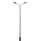 Maxbell 4xModel Street Lights LED Dual Lamppost 1:150 Scale 9cm 10pcs
