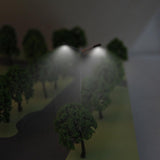 Maxbell 20 MODEL DOUBLE LED LIGHTS METAL LAMP POST TRAIN GARDEN PARK STREET SCENERY N