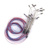 Maxbell 2x 10 Model Railway Train Architecture Dual/Single Lamp Post Street Light LEDs N