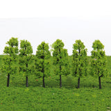 Maxbell 4xPagoda Trees Model Train Railroad Scenery 1/150 20pcs Dark and Light Green