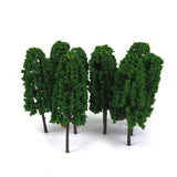 Maxbell 3xPagoda Trees Model Train Railroad Scenery 1:150 20pcs Dark and Light Green