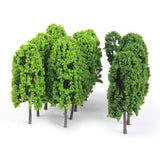 Maxbell 6xPagoda Trees Model Train Railroad Scenery 1:150 20pcs Dark and Light Green