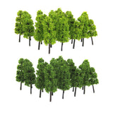Maxbell 1:200 Green Pine Trees Model Street Train Railway Landscape Scenery Layout
