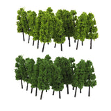 Maxbell 1:200 Green Pine Trees Model Street Train Railway Landscape Scenery Layout