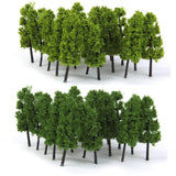 Maxbell 1:200 Green Pine Trees Model Street Train Railway Landscape Scenery Layout