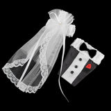 Maxbell 23xBride Groom Dress Wedding Wine Glass Champagne Cup Cover Decoration 2pcs