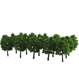 Maxbell 8x20x Model Trees Scenery 1:100 HO Scale Tree Landscape Layout Dark Green