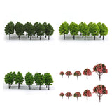 Maxbell 8x20x Model Trees Scenery 1:100 HO Scale Tree Landscape Layout Dark Green